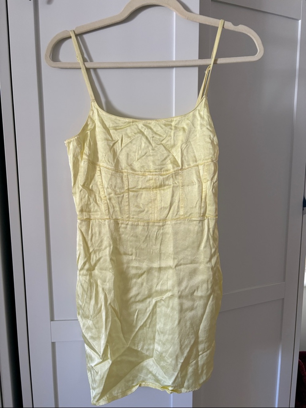 Zara Light Yellow Slip Dress
